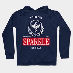 Nurse-Sparkle-Repeat - 4th of July Nurse Hoodie